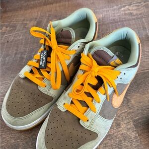 Nike Sneakers with Orange and Brown Highlights